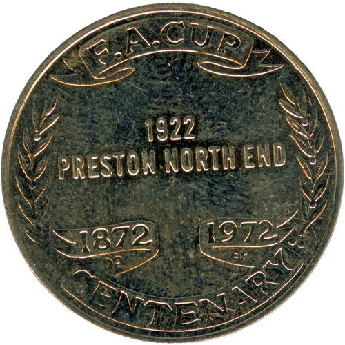# ☆ UK ☆ F.A. CENTENARY 1872-1972 • ESSO COIN ☆ HUDDEPSFIELD TOWN FOOTBALL☆C6812 - Picture 2 of 4
