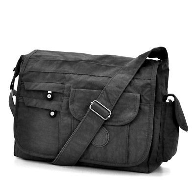 Borsa A Tracolla Jeelow In Tela - Grande Tote Shopping Uomo E Donna