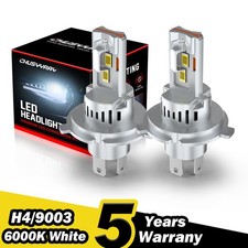 LED for Honda CRV 1997-2004 Headlight Kit H4 9003 6000K White Bulbs Hi/Low Beam