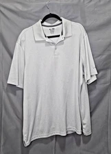 Champion - Duo-Dry Gray Polyester Short Sleeve Polo Shirt - XXL
