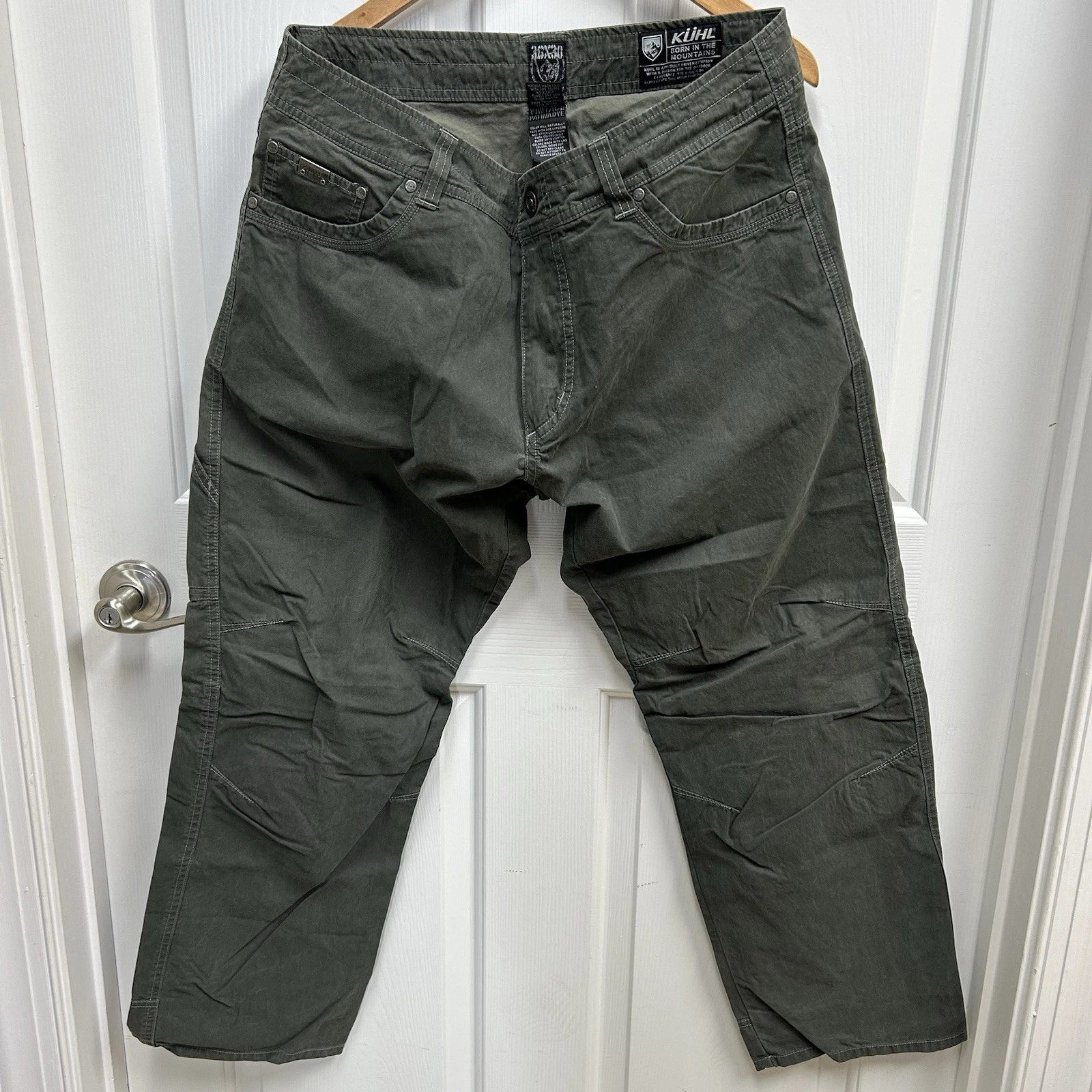 Kuhl Revolvr Mens 36x30 Hiking Pants Gusseted Quick Dry 5 Pockets Outdoors READ