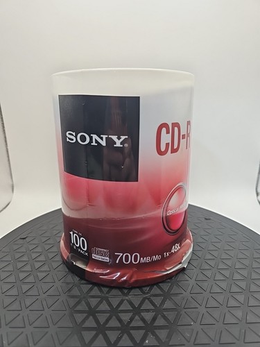 Sony 48X CD-R Media Disc 700 MB/Mo 100 Pack Sealed 100CDQ80SP
