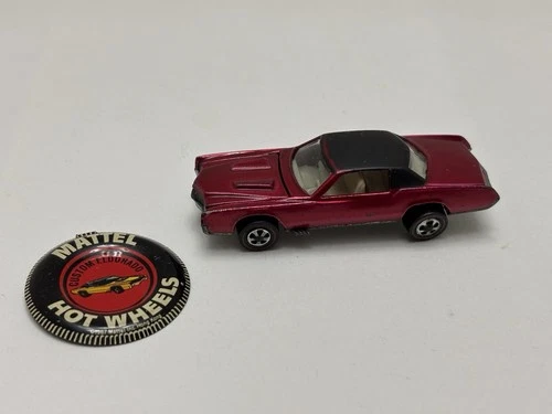 Hot Wheels Redline CUSTOM ELDORADO Rose US Base White Interior WITH ORIGINAL PIN