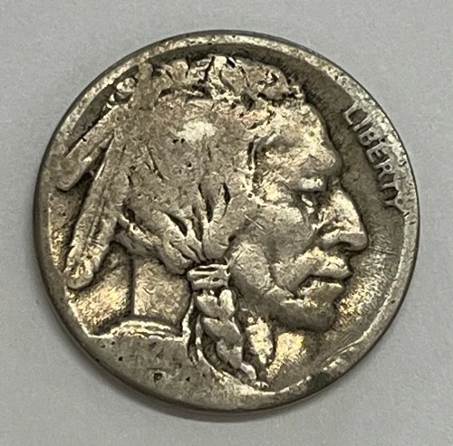 1921-S San Francisco Buffalo Nickel Better Date Very Good Condition