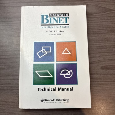 Stanford Binet Technical Manual 5th Edition Gale H. Roof Riverside Publishing PB
