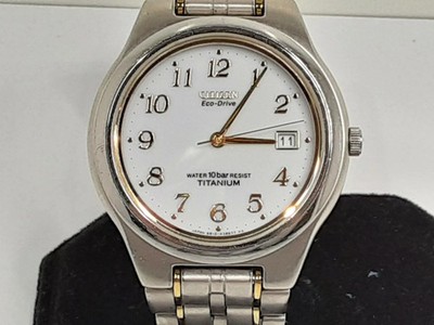 Citizen Eco-Drive Men's Date B810-H22757 Titanium Used Watch