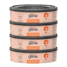 Diaper Genie Clean Laundry Scent Round Refill 4 Pack 1080 Count 2 Filters