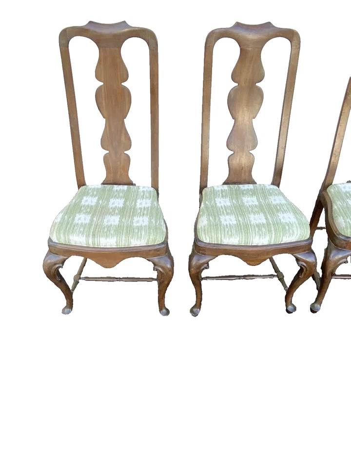 64243 Juego de 4 sillas de comedor de caoba maciza sillas s Foto 2 de 4