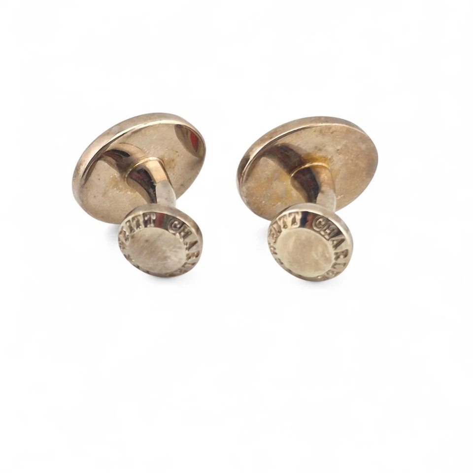 Charles Tyrwhitt 银色袖扣美国国旗星条男式连衣裙  — 第 4/4 张图片