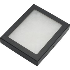 Riker Display Cases 130BK Mount Frame Case with Glass Top 5 1/2" x 4 1/4" x 3/4"