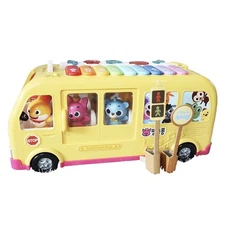 Pinkfong Shark Family Singing Piano Bus Melody Toy with Korean & English Songs