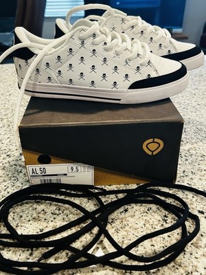 Circa x Skate Shoes AL50 WHBS ( 0668) White/Black/ Skull Nubuck *See Description