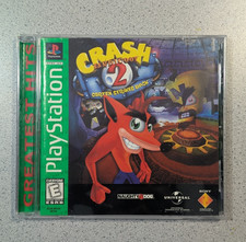 Crash Bandicoot 2 Cortex Strikes Back Greatest Hits PS1 Naughty Dog CIB Tested