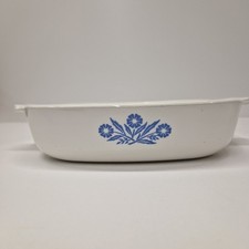 Vintage Corning Ware Blue Cornflower Casserole Serving Dish Pyroceram  8.5 inch