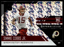 2018 Panini Unparalleled Simmie Cobbs Jr. Rookie Washington Redskins #245