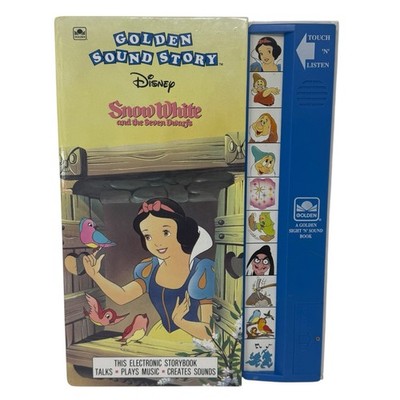 Golden Sound Story Disney Snow White Seven Dwarfs Book 1991 DOES NOT WORK