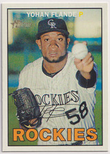 2016 Topps Heritage #298 Yohan Flande Colorado Rockies