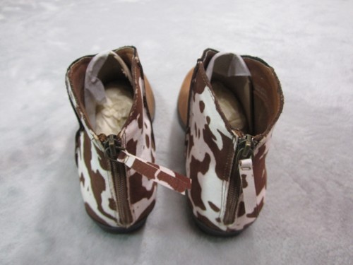 True Craft Women’s Size 10 Cowgirl Boot Ankle Cognac Cow Pattern Ranch Nashville - Picture 4 of 8