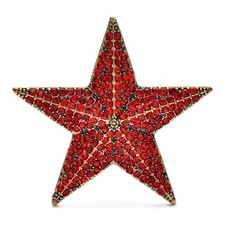 Enamel Star Brooch Pin Rhinestone Women Gift