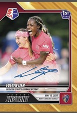 Evelyn Ijeh 2026 PANINI Instant NWSL #68 GOLD Parallel #d /10 AUTO PRESALE