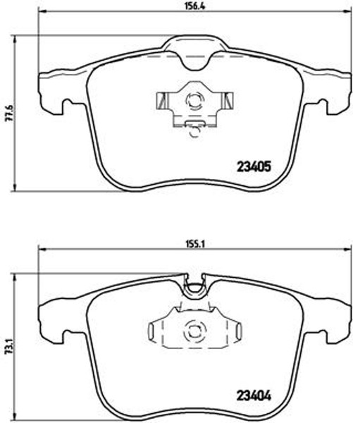 Bremsbelagsatz Scheibenbremse Prime Brembo P 59 049 FüR Opel Saab CC Signum 3X-image