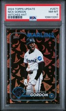 2024 TOPPS UPDATE WITCHES HAT #US71 NICK GORDON 5/5 PSA 8