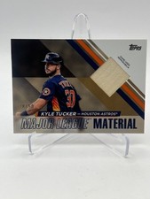 2024 TOPPS KYLE TUCKER MAJOR LEAGUE MATERIAL GU BAT GOLD #D 28/50 SP