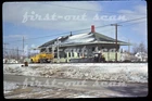 E Original Slide - Chessie C&O PM Station Depot & MofW Truck Vassar MI 1980