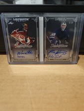 Vanbiesbrouck Felix Potvin 2022-23 Leaf Ultimate Dual Inscriptions Booklet /10