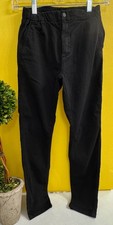 Zara Children Boys Girls Black Demin Side Back Pocket Straight Chinos Size 10