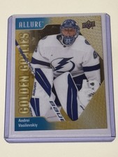 2023-24 Upper Deck Allure - Golden Goalies Andrei Vasilevskiy #GG-11 Orange /399