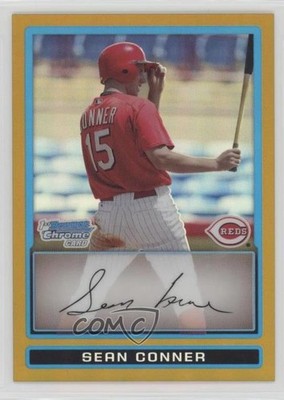 2009 Bowman Chrome Prospects Gold Refractor 9/50 Sean Conner #BCP77 0ac