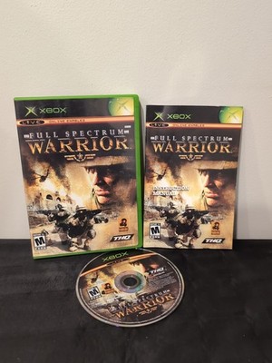 Full Spectrum Warrior - Microsoft Xbox - Complete with Manual [CIB]
