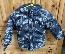 Columbia Children s Gray Camo Snow Puffer Jacket hooded Size XS 6/7