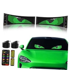 2PCS Devil Eye Lights for Cars, LED Eyes for Truck Windshield, 14"x 14"x4" 2PCS