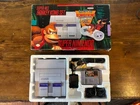 Rare SNES donkey kong country in box,Ultimate Bundle of games,game genie! Read!!