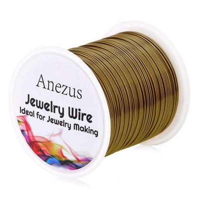 22 Gauge Jewelry Wire, Craft Wire Tarnish Resistant Copper Beading Wire for J...