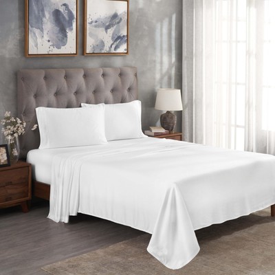 Modal from Beechwood 300 Thread Bed Sheet Set, 1 Elastic Extra Deep Pocket Fi...