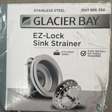 Glacier Bay EZ-Lock Kitchen Sink Strainer - Stainless steel 1001 966 398
