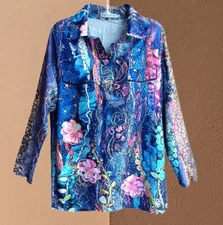 Misslook Womens Top Popover Collared V-neck Long Sleeves Size M