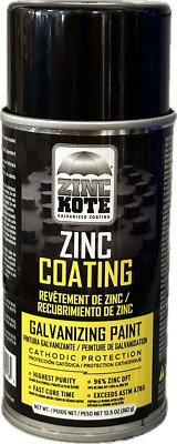 ZincKote Zinc Cold Galv Aerosol Spray - 13.5oz Can - Paint/Coating - 96% Zinc...