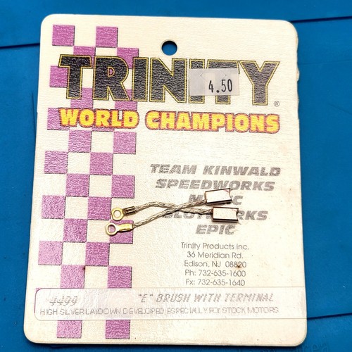 Vintage Rc Trinity Silver Lay Down Motor Brushes 4499 Kinwald Epic Speedworks - 第 1/2 張圖片
