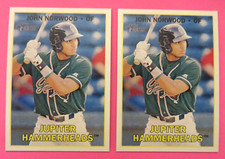 2 - 2016 Topps Heritage Minors, Jupiter Hammerheads - JOHN NORWOOD