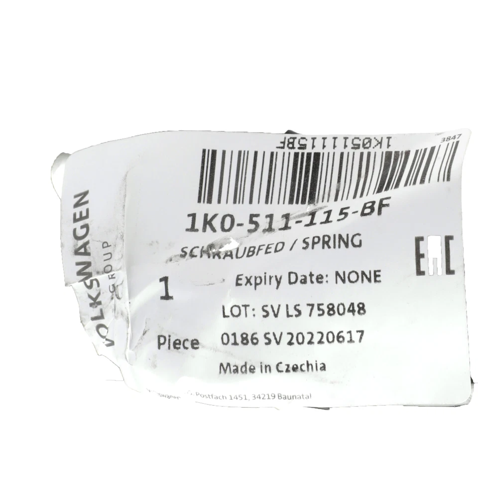 OEM NUEVO 05-19 Volkswagen Beetle Jetta Golf R muelle helicoidal trasero 1K0511115BF NUEVO Foto 3 de 3