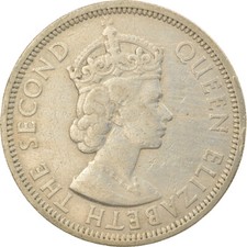 [#814760] Coin, East Caribbean States, Elizabeth II, 50 Cents, 1955, EF(40-45)