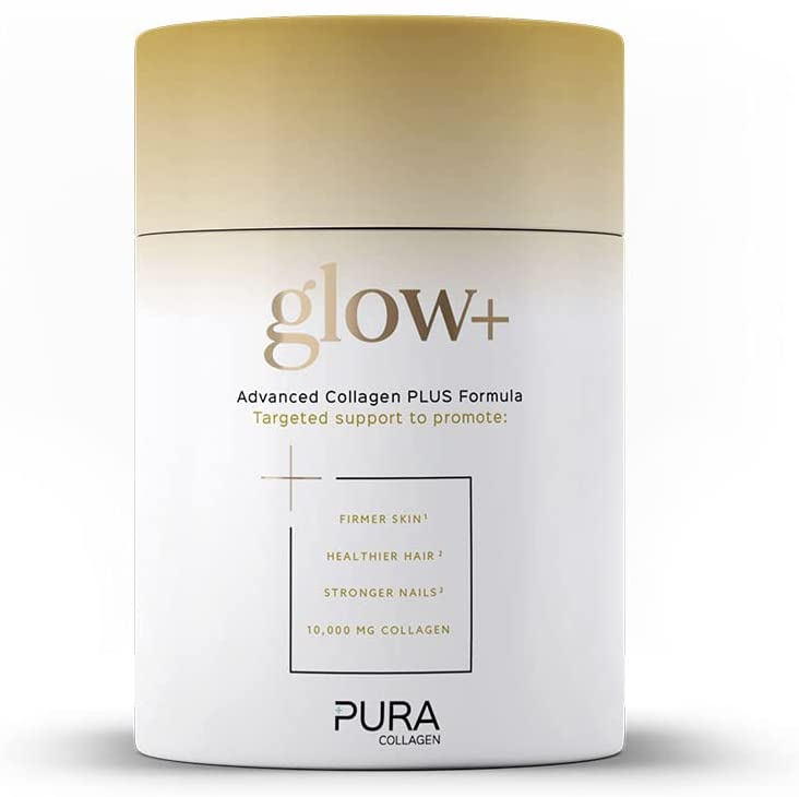 Pura Collagen Powdered Supplement Glow+, Hydrolysed Peptides, Hyaluronic...
