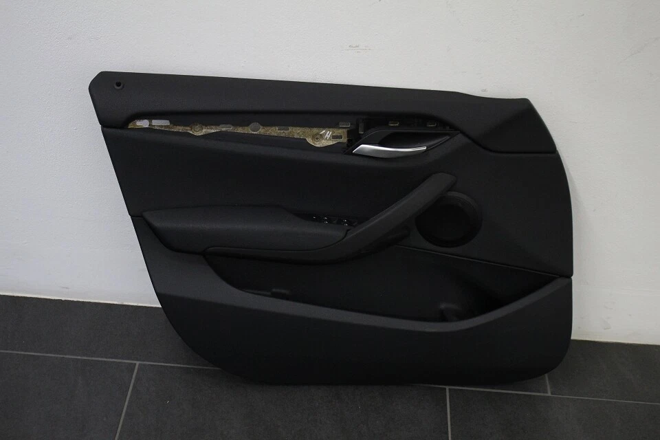 LIMBQS Cubierta de manija de puerta interior para BMW E84, soporte de reposabrazos de puerta para BMW X1 2008-2015 (patrón de fibra de carbono