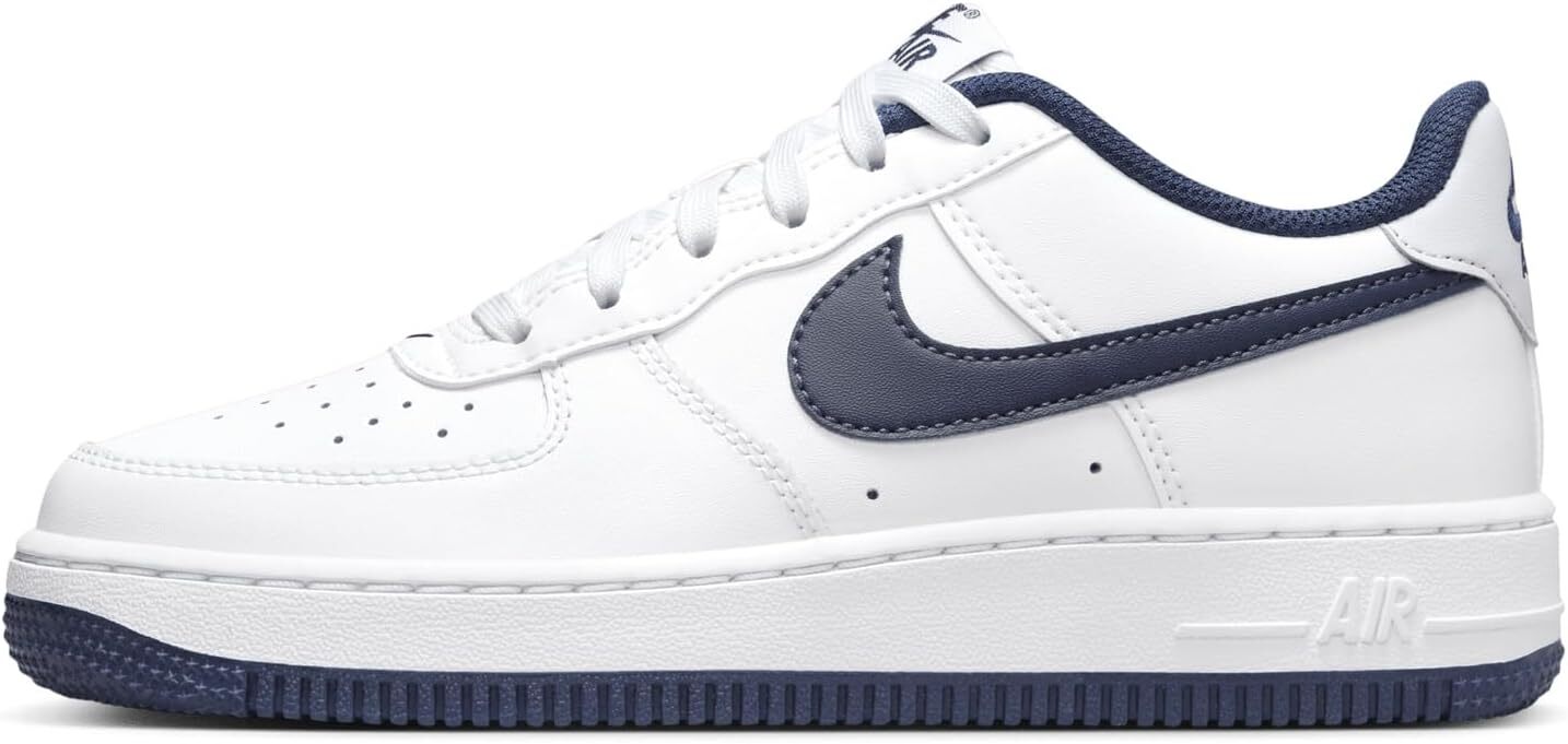 Кроссовки для больших детей Nike Air Force 1 White/Темно-синий (FV5948 104)