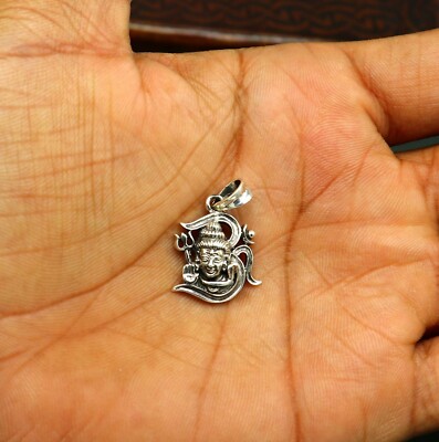 925 sterling silver customize vintage antique style Lord Shiva pendant ssp551