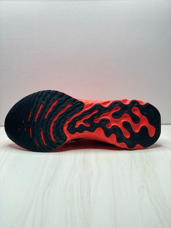 Nike React Infinity Run Flyknit Bright Crimson Black Men's US 14 CD4371-600 - Image 2 of 4